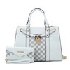 MKF Collection Christine Circular Print Vegan Leather Satchel Bag for Women with Matching Wallet by Mia K - 2 of 4