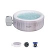Bestway SaluSpa Cancun AirJet Inflatable Hot Tub with Set of 4 SaluSpa Underwater Non Slip Pool and Spa Seat & Set of 4 Headrest Pillow - 2 of 4