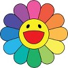 Adult Design By Humans Daisy Flower Rainbow Pride By PINHEAD66 T-Shirt - 2 of 2
