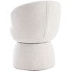 YOUNIKE Boucle Fabric Swivel Accent Chair Modern Upholstered Barrel Chair 22" Wide Living Room Chair Single Sofa Chair - 4 of 4