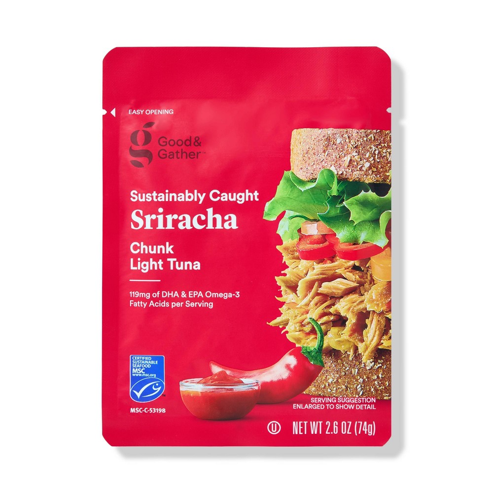 Sriracha Chunk Light Tuna- 2.6oz - Good & Gather™