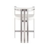 Meridian Furniture,Marcello Cream Vegan Leather Counter Stool, Set of 2 - 2 of 4