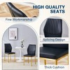 KTMBDW Metal Dining Chairs Set of 6, Modern Luxury PU Material High Resilience Dining Chairs, Farmhouse Dining Room Chair with Metal Leg - 2 of 4