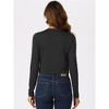 Allegra K Women's Open Front Long Sleeve Lightweight Summer Knit Cropped Cardigan - 4 of 4