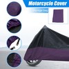 Unique Bargains 180T Rain Dust Motorcycle Cover Outdoor Waterproof Protector - 2 of 4