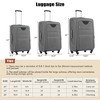 5 PCS Expandable Luggage Set, Softside Lightweight Spinner Suitcase with Duffel Bag, Tolietry Bag and TSA Lock - ModernLuxe - 3 of 4
