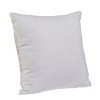 Yukimo 18" Lyric White/Gold Throw Pillow, Decorative Accent Pillow with Plush Polyester Insert and Zippered Cover - 3 of 4
