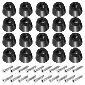 Unique Bargains Non Slip Corrosion Resistant Durable Rubber Material Rubber Feet 20 Pcs - 1 of 4