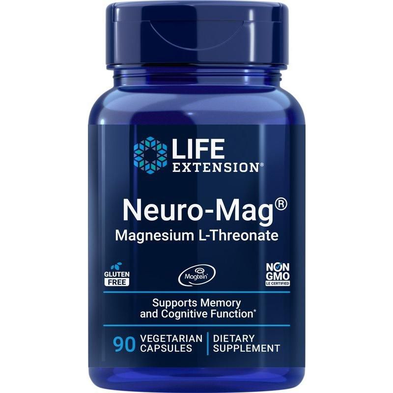 Life Extension Neuro-Mag Magnesium L-Threonate  -  90 VegCap, 1 of 3