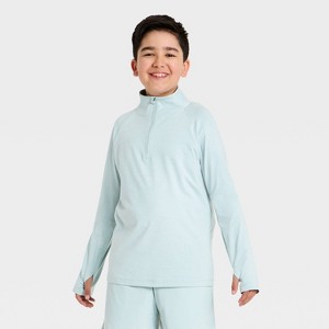 Boys' Long Sleeve Soft Stretch 1/4 Zip Pullover - All In Motion