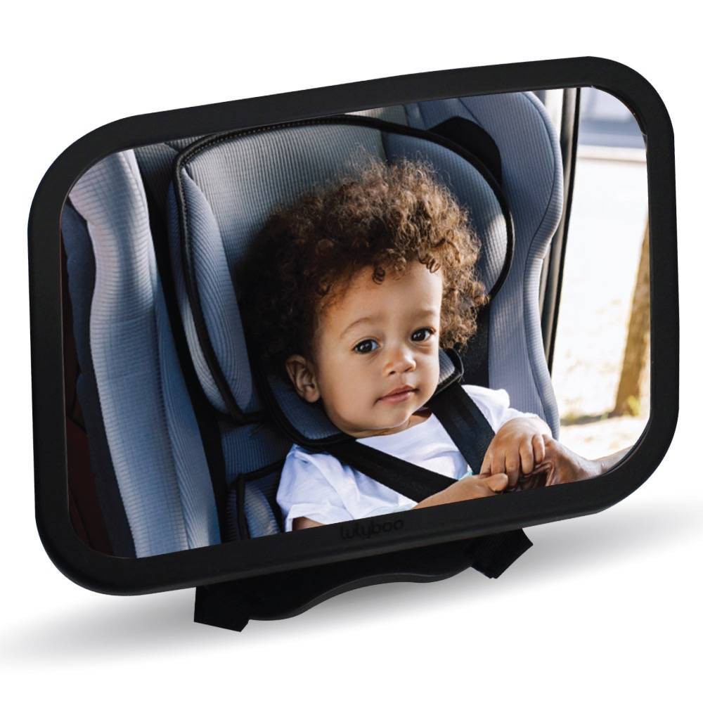 Photos - Car Seat Accessory Lulyboo 360 Rotating Square Baby Car Mirror - Black 