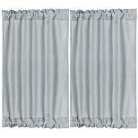 2 Pcs Polyester Blackout Sliding Darkening Curtain Panels - PiccoCasa