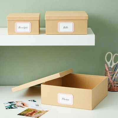 Versatile Nested Gift Boxes 6-Pack with Lids, Thick Paper Board