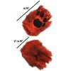 HalloweenCostumes.com One Size Fits Most  Orange Adult Fingerless Paws, Black/Orange - 2 of 3