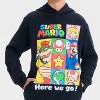 Boys' Super Mario Key Hooded Sweatshirt - Black - 2 of 4