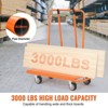 Mojgar 3000 LBS Panel Dolly Cart with 45.28" x 21.8" Deck and 5" Swivel Wheels, Heavy-Duty Drywall Sheet Cart - 2 of 4