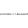 Black Bow Jewelry 2.75mm, 14k White Gold, Flat Figaro Chain Anklet - 3 of 4