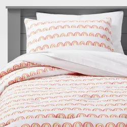 Twin Rainbow Scallop Cotton Comforter Set - Pillowfort™