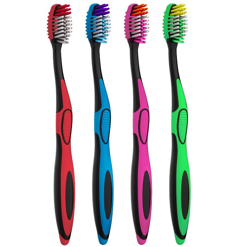 Designer Clean Toothbrush - 4ct - Medium  - up &#38; up&#8482;, 3 of 9