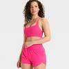 Women's Seamless Ribbed Light Support Sports Bra - All In Motion™ - 3 of 3