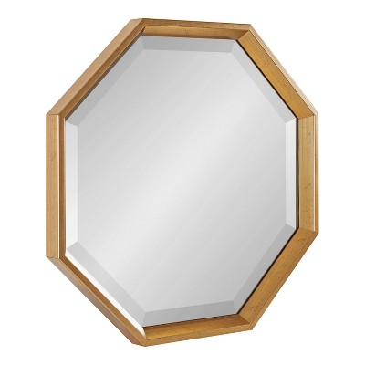 18" x 18" Calder Octagon Wall Mirror Gold - Kate & Laurel All Things Decor