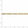 Black Bow Jewelry 4mm 10k Yellow Gold Solid Concave Figaro Chain Bracelet - 3 of 4