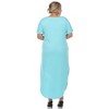 Plus Size Short Sleeve V-neck Maxi Dress - 4 of 4