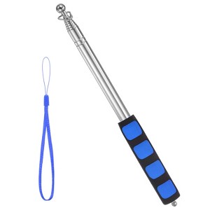Unique Bargains Telescopic Handheld Stainless Steel Non-slip Grip Flag Pole 1 Pc - 1 of 4