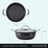 Anolon X 4qt Hybrid Nonstick Casserole Pan with Lid Charcoal Gray - image 3 of 4