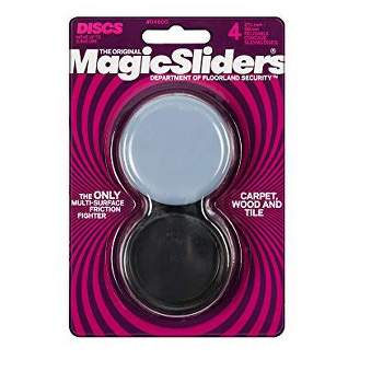 Magic Sliders Gray 2-3/8 in. Adhesive Polymer Sliding Discs 4 pk