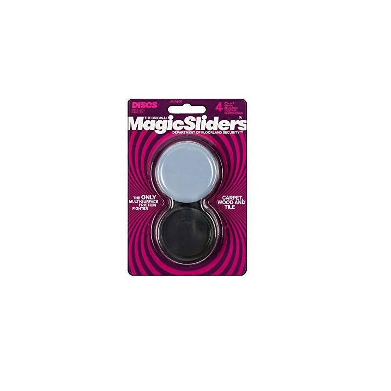 Magic Sliders Gray 2-3/8 in. Adhesive Polymer Sliding Discs 4 pk, 1 of 2