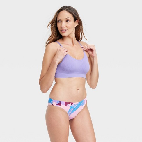 Women's Laser Cut Cheeky Bikini - Auden™ Assorted Pink L : Target