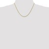 Black Bow Jewelry 1.75mm, 10k Yellow Gold Diamond Cut Solid Rope Chain Necklace - 2 of 4