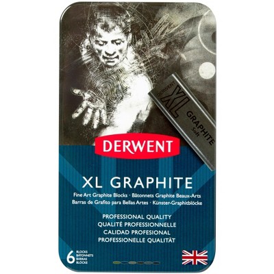 Derwent XL Graphite Set, Assorted Colors, Set of 6