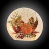 Stony Creek 6.0 Inch Fall Foliage Smal Round Orb Glass Pumpkin Leaves Light Novelty Sculpture Lights - 3 of 3