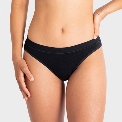 Saalt Leak Proof Period Underwear Regular Absorbency - Super Soft Modal  Comfort Bikini - Volcanic Black - S
