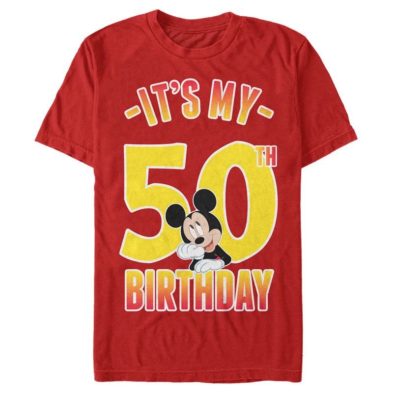 Men's Mickey & Friends It's My 50th Birthday T-Shirt, 1 of 6