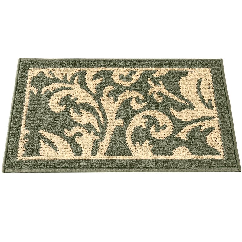 Collections Etc Jacquard Scroll Design Skid-Resistant Accent Rug, 1 of 6
