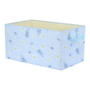 Unique Bargains Fabric Collapsible Printed Storage Bins with Handles - 1 of 4
