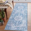 Vintage Distressed Boho Rug Living Room Rug Washable Rug Oriental Floral Medallion Carpet - 3 of 4