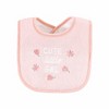 Hudson Baby Infant Girl Cotton Terry Drooler Bibs with Fiber Filling Set, Bunny, One Size - 3 of 4