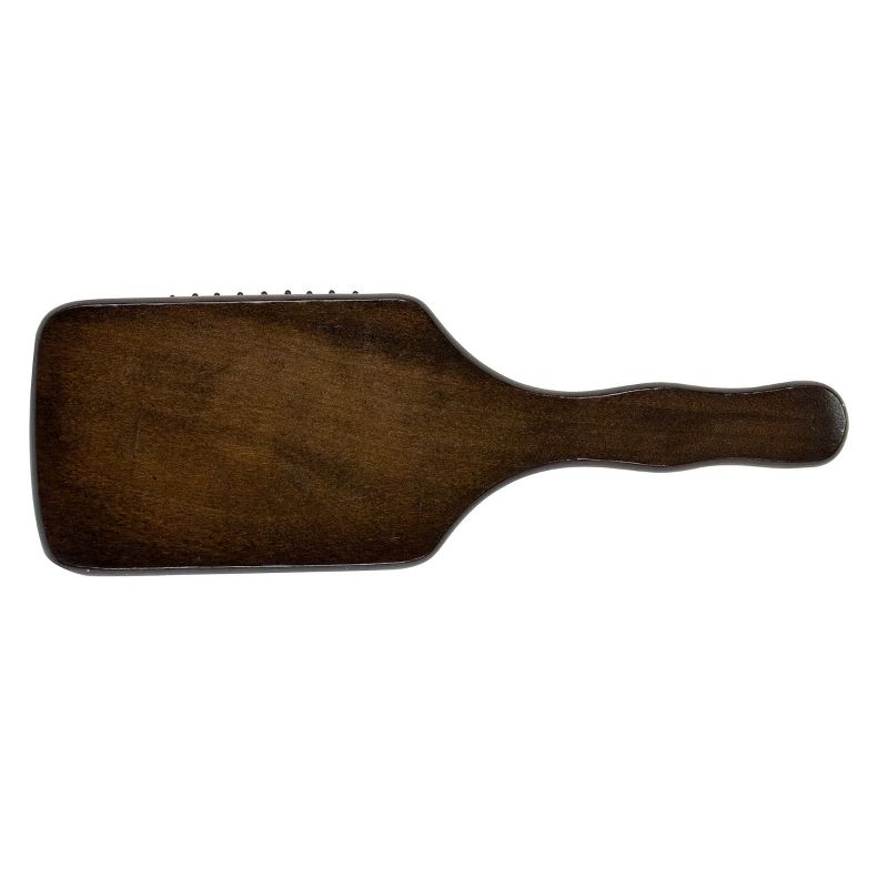 Bass Brushes 3 Series Style & Detangle Hair Brush with Nylon Pin Solid Beech Wood Handle Expresso, 2 of 6
