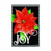 Evergreen Joy Poinsettia Burlap Garden Flag 12 x 18 Inches Indoor Outdoor Decor - 2 of 4
