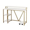 Anybear Industrial Writing Desk, Gold - 4 of 4