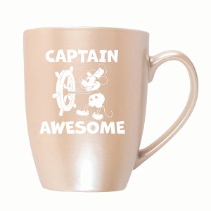 Elanze Designs Captain Awesome 10 ounce New Bone China Coffee Tea Cup Mug, Precious Pearl - 1 of 4