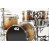 DW Collector's Series 4-Piece Lacquer Specialty Shell Pack Cherry Wood to Burnt Toast Fade Chrome Hardware - 2 of 2