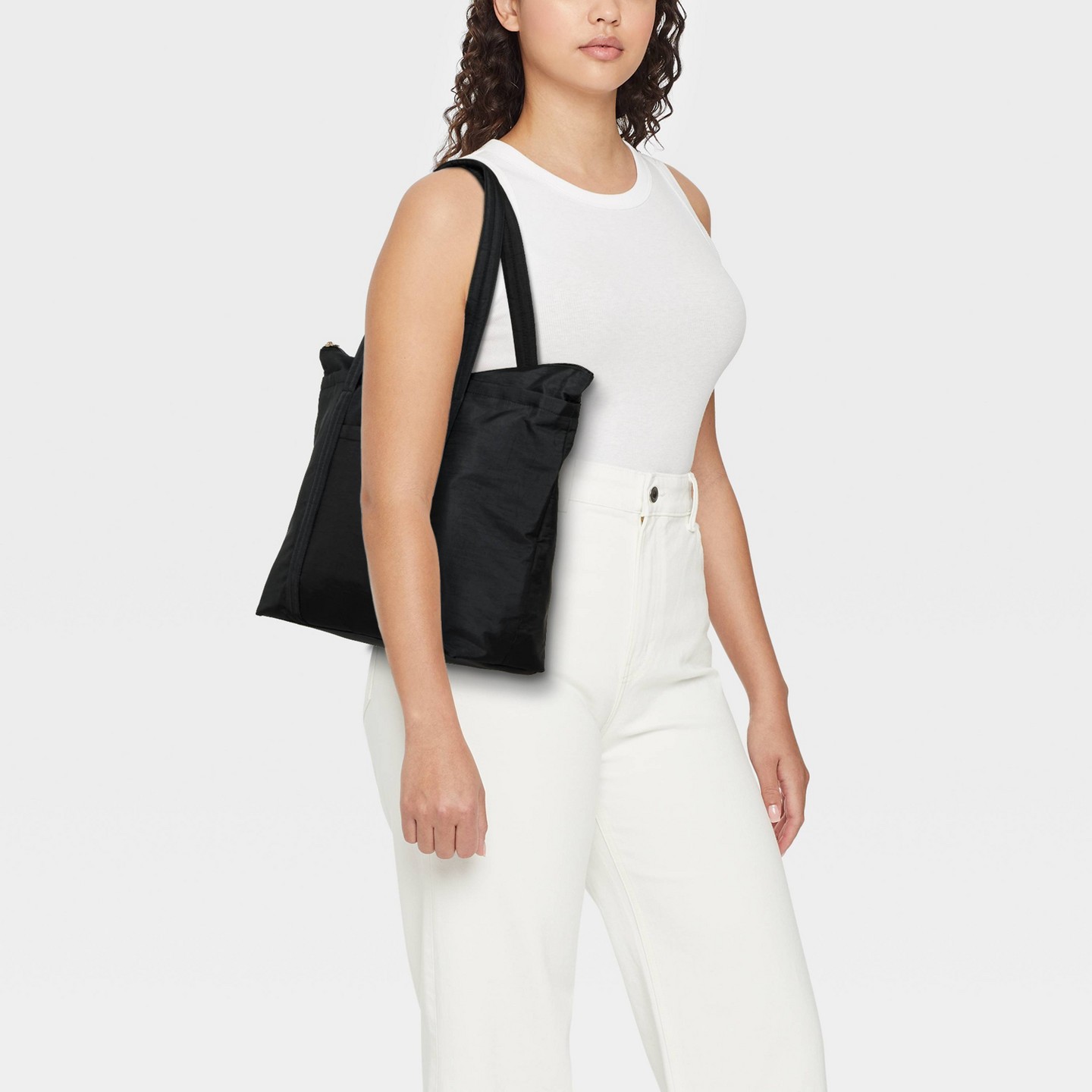 Сумка Universal Thread Essential Zip Tote Handbag, цвет: Чёрный — фото 2