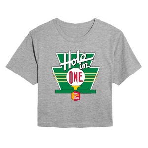 Women's - Price is Right - HOLE IN ONE Cropped Graphic T-Shirt - 1 of 4