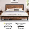 Bed Frame with Headboard and Footboard, Heavy Duty Slats Support with Under Bed Storage, Non-Slip, Easy Assembly, Rustic Brown - 4 of 4