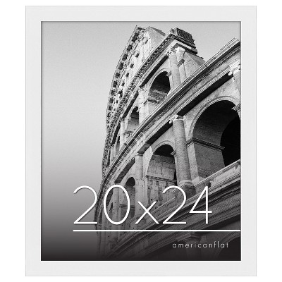 Americanflat Poster Frame in White with Polished Plexiglass - Horizontal and Vertical Formats - Wall Mounted - 20" x 24"